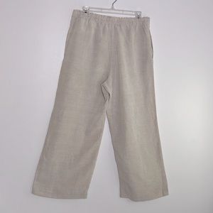 H&M Cream Wide Leg Pants